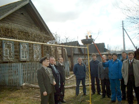 Сегодня в д. Ольдеево, входящей в черту г. Новочебоксарска, состоялась церемония зажжения газового факела